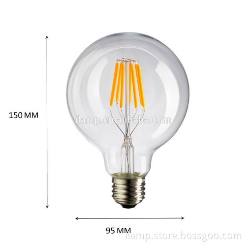 ilamptech G80 LED bulb light 4/6/8W globe led bulb UL certified